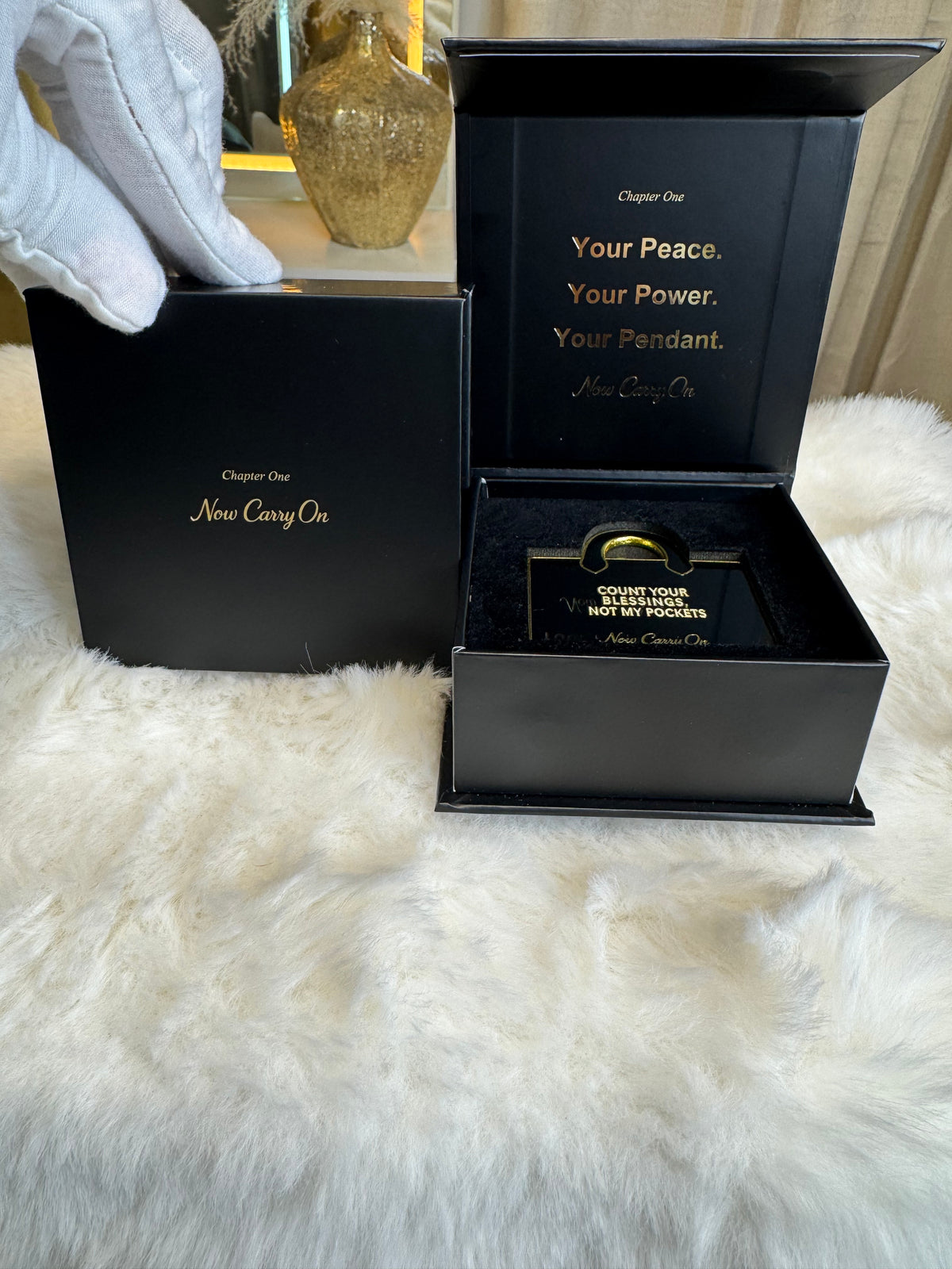 The Pendant Box Open